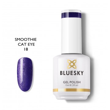 Ημιμόνιμο βερνίκι BLUESKY GEL POLISH 15ML SMOOTHIE CAT EYE 18