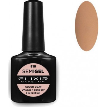 Ημιμόνιμο βερνίκι ELIXIR SEMIGEL 818 (Blonde Beige) 8ml