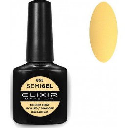 Ημιμόνιμο βερνίκι ELIXIR SEMIGEL 855 (Pastel Yellow) 8ml