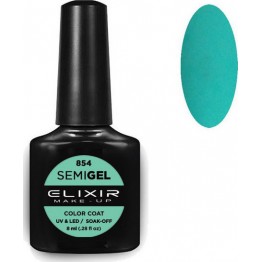 Ημιμόνιμο βερνίκι ELIXIR SEMIGEL 854 (Caribbean green) 8ml