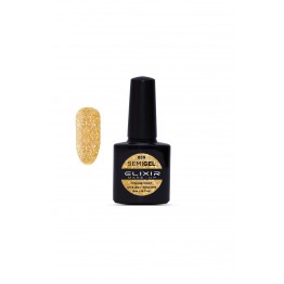 Ημιμόνιμο βερνίκι ELIXIR SEMIGEL 859 (Glitter Sungold) 8ml